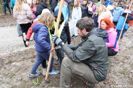 Z zasaditvijo dreves smo uradno odprli kolesarsko povezavo Kamnik–Godič (54)